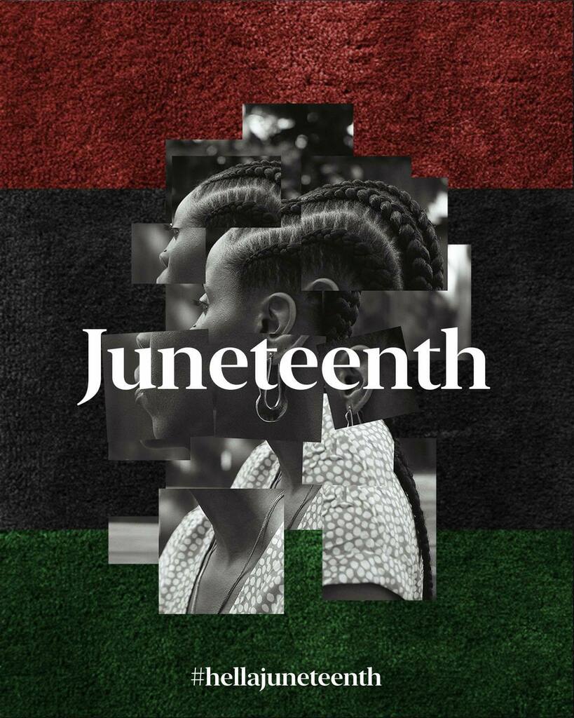 wehellacreative's tweet photo. For the next seven days, @wearehellacreative will examine the multifacetedness of 'What Freedom Means' through the lens of the Black American experience. We will highlight the creations of black individuals, share resources, and focus on pivotal call to … https://t.co/6AY58LcgrZ https://t.co/ewCLxL1qZE