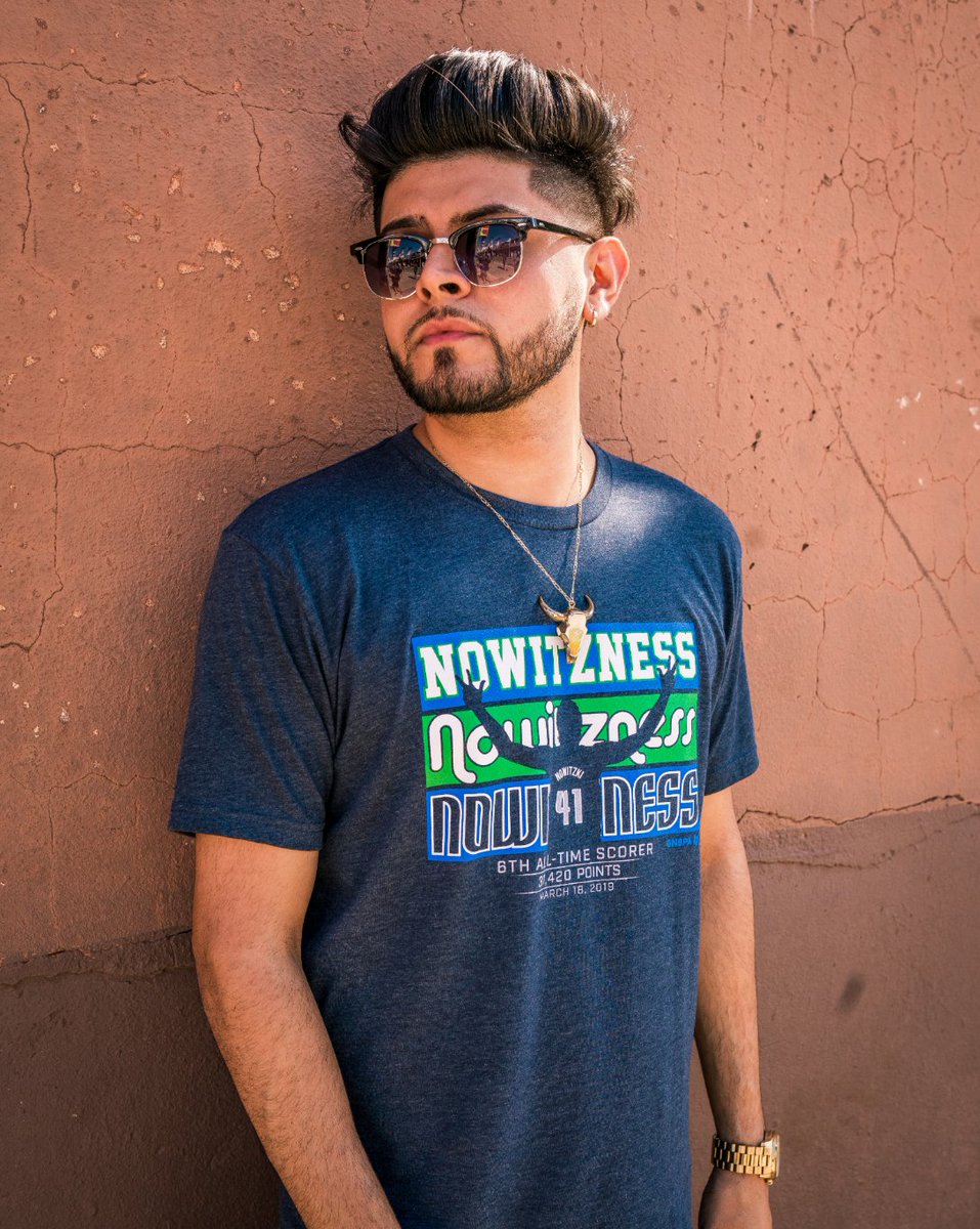 dallasmavsshop's tweet photo. Nowitzki + Greatness = #Nowitzness! Shop our @BreakingT Nowitzness Tee here: https://t.co/ctgfwzYiT2 #DallasMavs https://t.co/HRSPP5Gie5