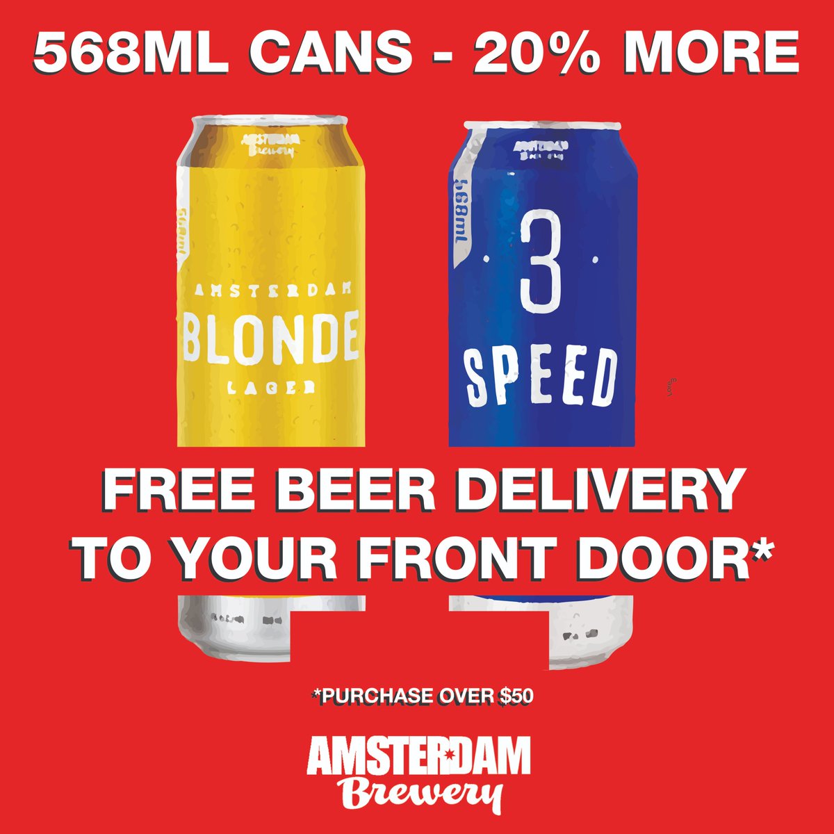 amsterdambeer's tweet photo. It's Summer and we want to treat you! Here is your chance to WIN 2 cases of 25 AMSTERDAM BEERS delivered to your door! Enter: Follow us + reply with someone you would have an AmsterDam GoodBeer with when quarantine restrictions loosen! Winner will be chosen on  June 19 at 5pm! https://t.co/N5Of7gvo2K