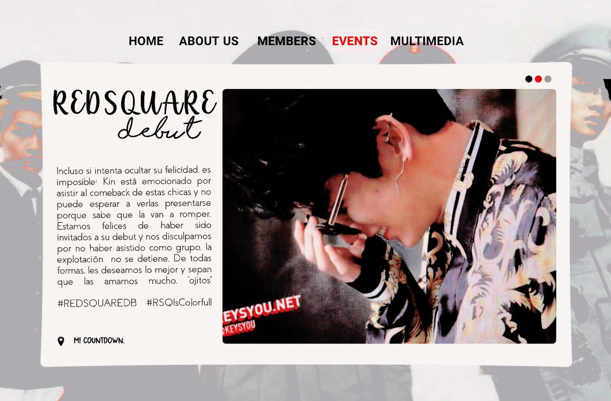 STAR5TWT's tweet photo. ㅤㅤ  🔭 • ᥕᥱ ᥲrᥱ @ 𝐬𝐭𝐚𝐫𝟓 ✮ 
‹  #REDSQUAREDB + #RSQIsColorfull   ›
 
Kin se encuentra asistiendo por su cuenta al debut de estas chicas porque practicó toda la noche el fanchant. Aprovechamos para, de parte de todos, desearles lo mejor en esta noche. 👾 https://t.co/6TvuQiDmIx