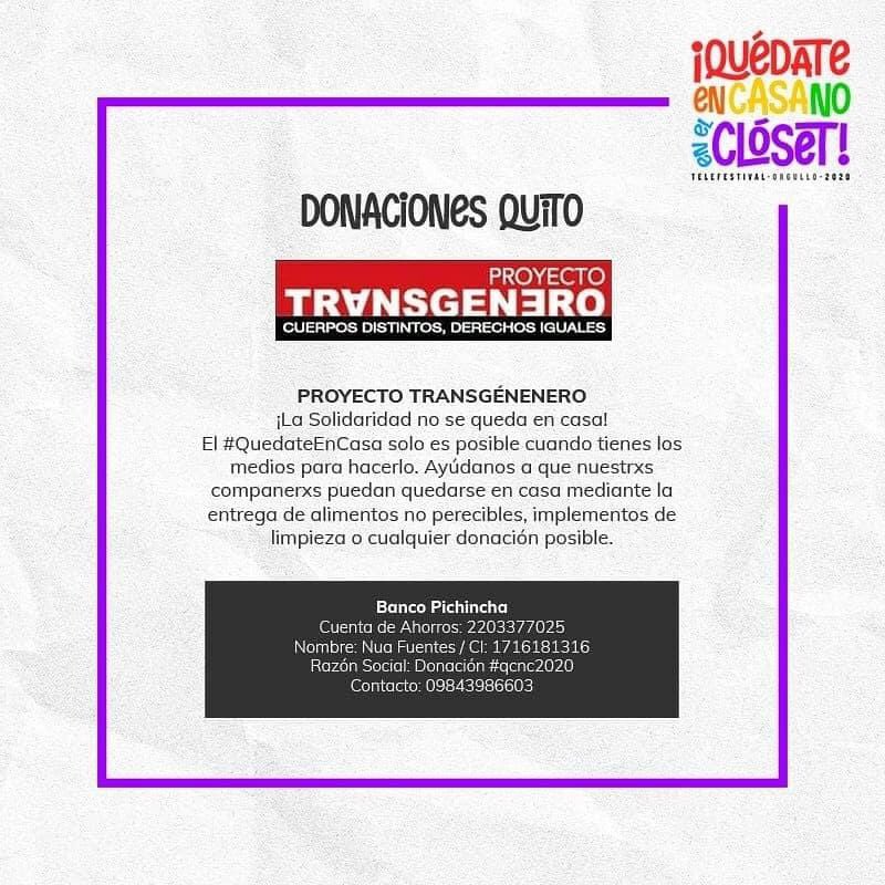 transfeministas's tweet photo. Necesitamos tu ayuda para seguir ayudando.
#PuenteSolidario una extensión de la #PatrullaLegal en tiempos de #COVID19Ecuador https://t.co/fKxnxOQXSn