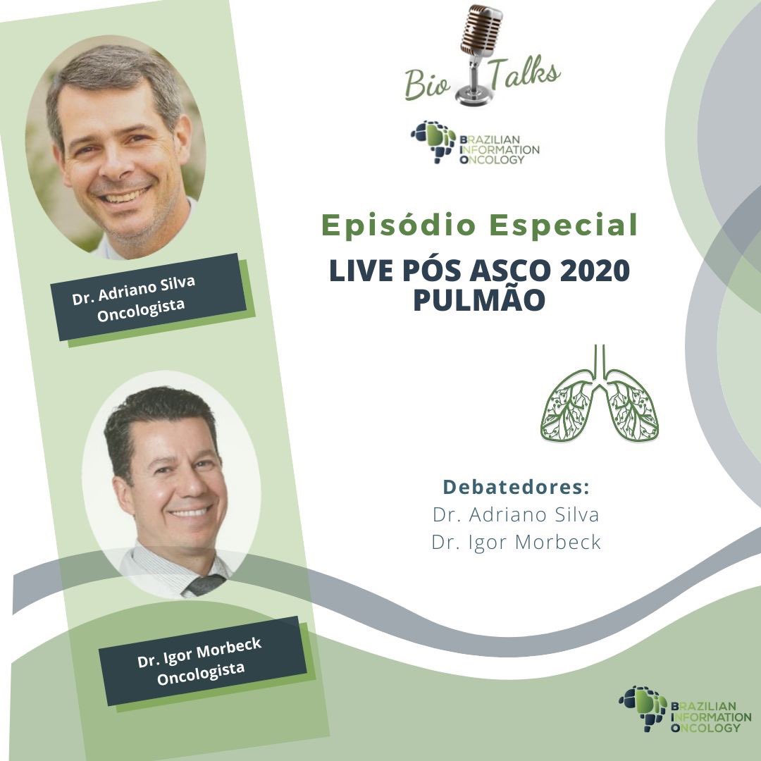 BIO - Brazilian Information Oncology (@oncologybio) on Twitter photo BIO Talks🎙Nesse episódio especial, Dr. Adriano Silva e Dr. Igor Morbeck, discutem as novidades apresentadas no ASCO 2020 sobre câncer de pulmão.
Escolha a de sua preferência e acompanhe o BIO Talks, através dos links abaixo: 🔎 open.spotify.com/episode/2m68r1…
<a href="/adrigons/">ADRIANO G. e SILVA</a> <a href="/igorpmorbeck/">Igor Morbeck</a> BIO Talks🎙Nesse episódio especial, Dr. Adriano Silva e Dr. Igor Morbeck, discutem as novidades apresentadas no ASCO 2020 sobre câncer de pulmão.
Escolha a de sua preferência e acompanhe o BIO Talks, através dos links abaixo: 🔎 open.spotify.com/episode/2m68r1…
<a href="/adrigons/">ADRIANO G. e SILVA</a> <a href="/igorpmorbeck/">Igor Morbeck</a>