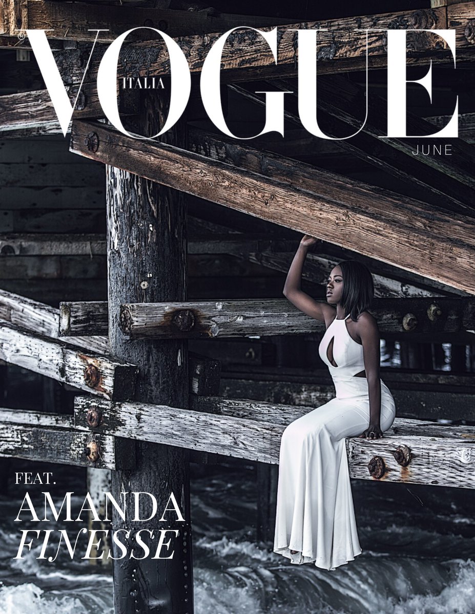 AmandaFinesse's tweet photo. Manifestation. #voguechallenge #VogueCoverChallenge #VOGUE #RepresentationMatters #BlackGirlMagic https://t.co/RZcao2fpUb