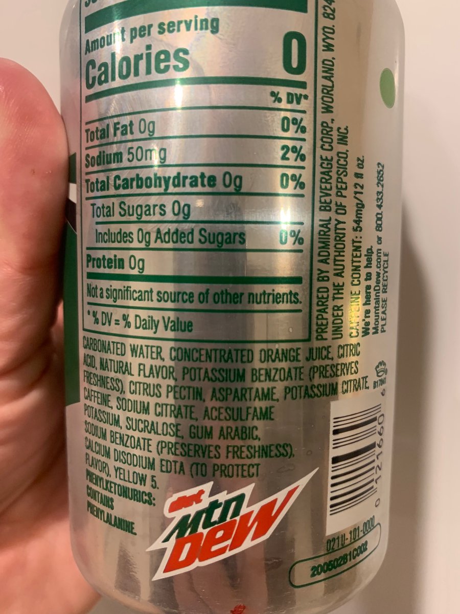 Kool aid nutrition facts label