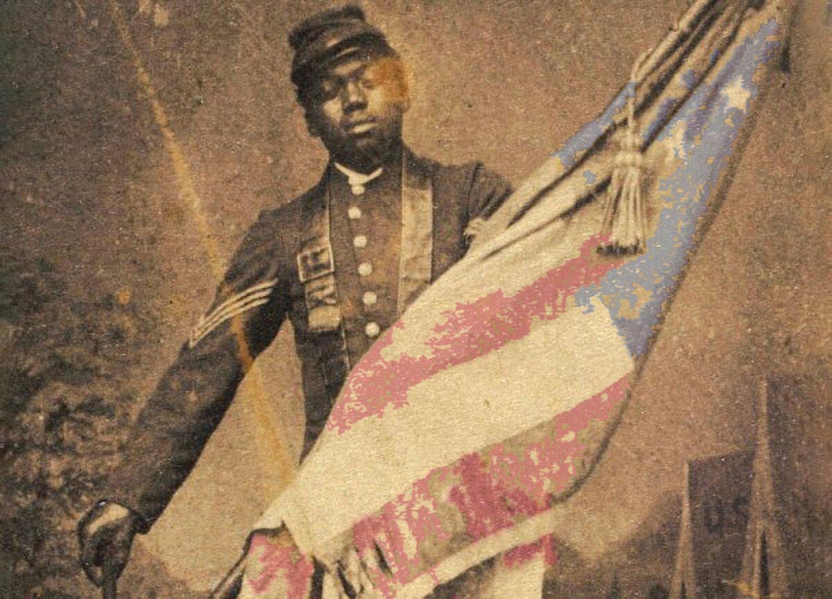 12.  #QAnon William H. Carney— the first black soldier to earn the Medal of Honor.[D]'s fought his Flag of Lincoln then and now.