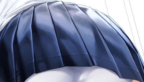 何となくそれっぽくプリーツスカート塗るのたのしい! 