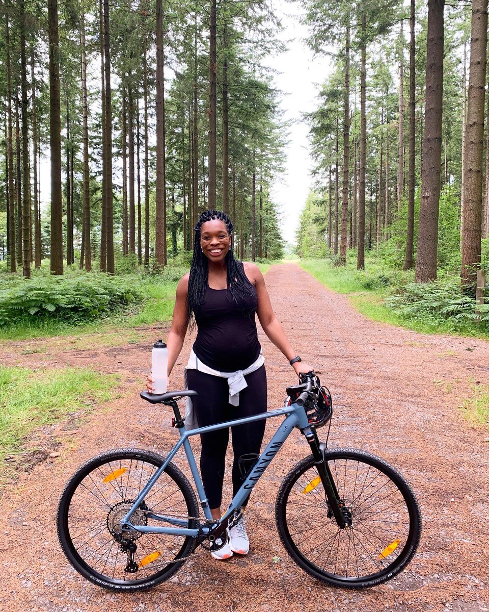 EboniBChambers's tweet photo. 😊😊😊Had a super fun adventure today riding through Longleat! I’ve found another way to stay active and healthy whilst pregnant and I loved every minute! 🙌🏾 Thanks to @canyon_bikes for the his and her rides!!! #stayfitstayhealthy #mycanyon #3rdtrimester #pathlite #7.0 😊😊😊 https://t.co/Ng7s4I8fK8