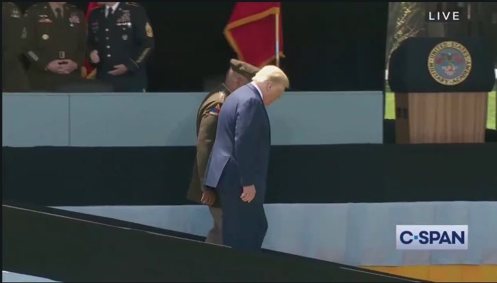 agirldanni's tweet photo. Your choices right now for President is a man who can drink out of a glass using one hand, and walk down steps unassisted OR the giant man child that holds his glass like a sippy cup &amp; needs to be escorted down a ramp, like a 3 year old #trumpisnotwell https://t.co/VexO9bFdRd