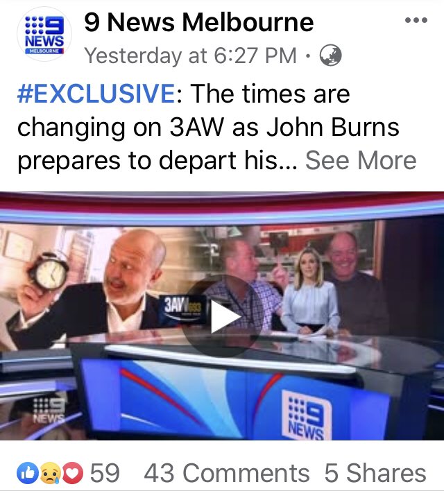 Has the “news story” re: the Nine owned 3AW Breakfast co-host appointment finished yet? Seriously, almost 3 and a half minutes???? <a href="/9NewsMelb/">9News Melbourne</a>
