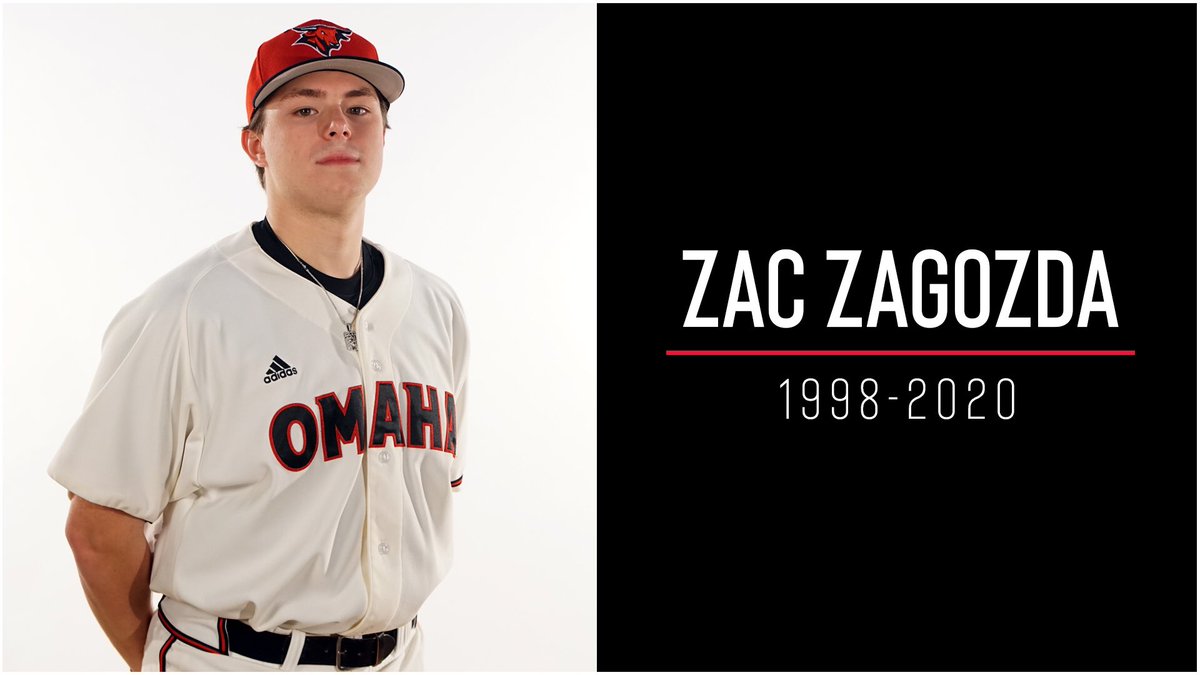 The Omaha baseball program mourns the passing of former Maverick student-athlete Zac Zagozda.

Our thoughts are with his family, friends and teammates.