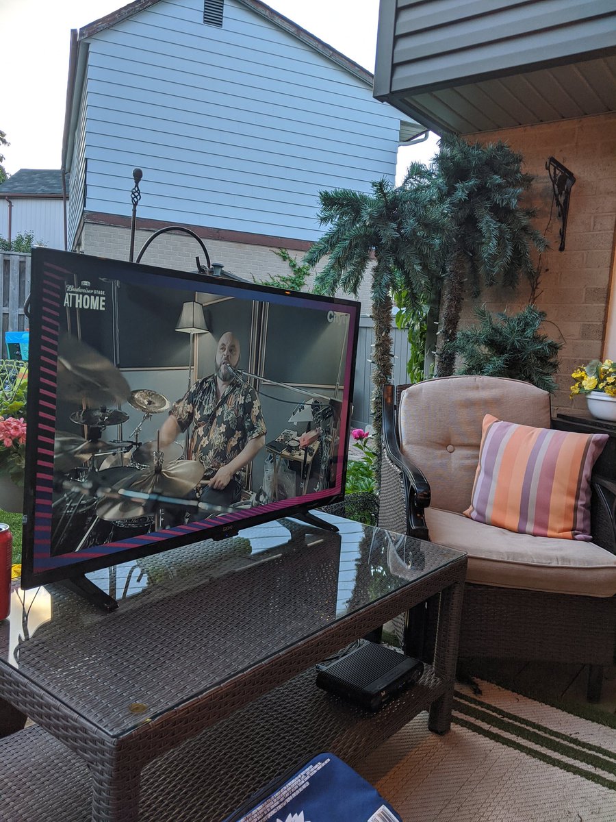 Outdoors in Brampton for #BudStageAtHome and <a href="/barenakedladies/">Barenaked Ladies</a>