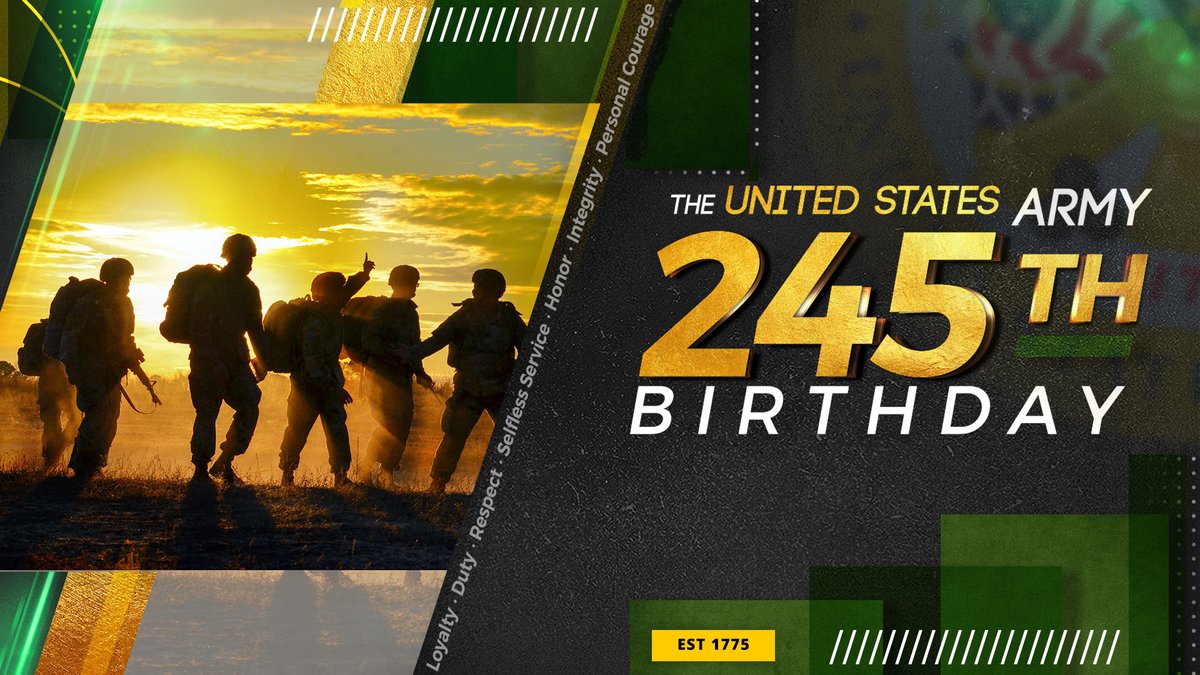 First to fight! Happy birthday to the @USArmy. Fighting ‘til the battle is won. Thank you for rolling along for 245 years! #ArmyBDay