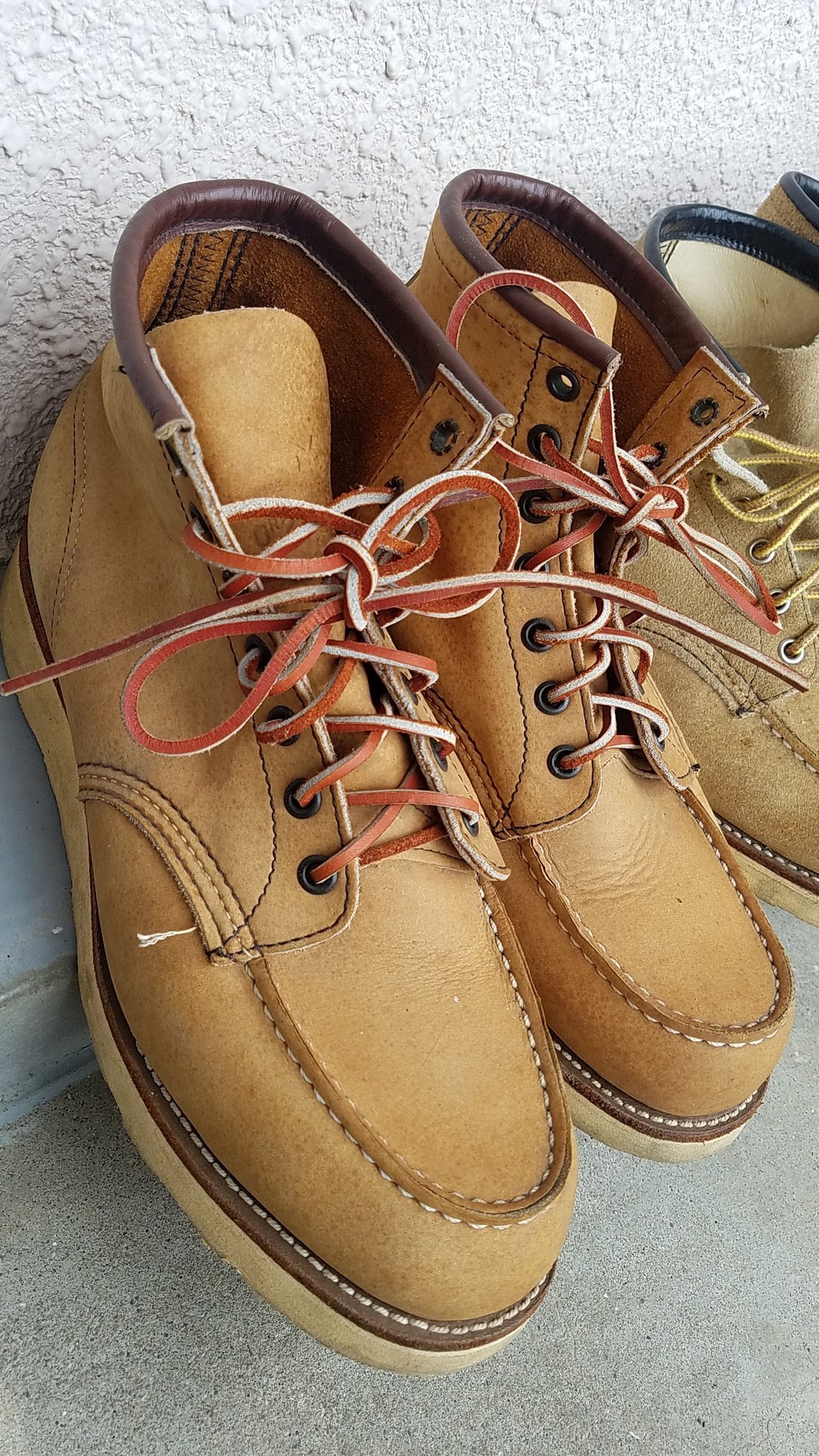 レッドウィング2878 サイド縦刺繍羽タグ イエローヌバック エンジニア