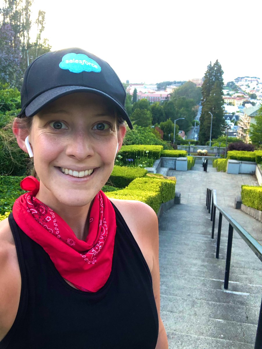 AshleySnyder23's tweet photo. Today I participated in the #BigVirtualClimb by climbing 1,762 steps (the equivalent of climbing to the top of the @SalesforceTower). Thank you, @LLSusa for getting creative with this virtual event! ๐๐๐ฅ https://t.co/PmW2YateoP