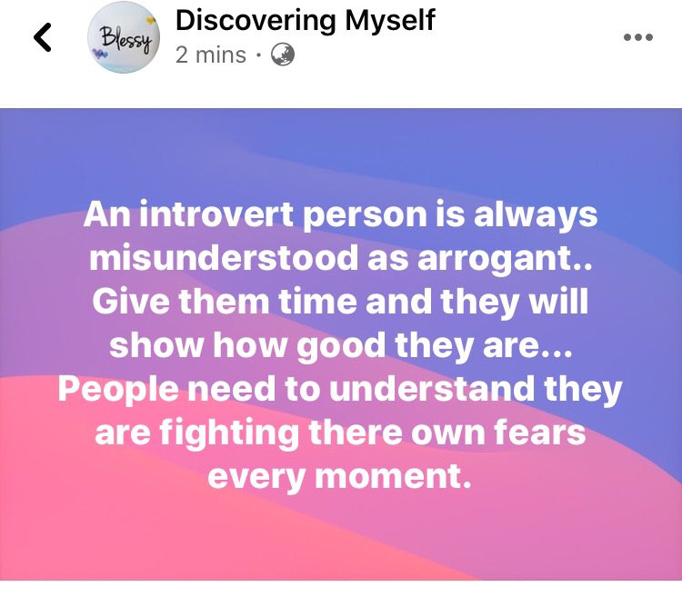 discovering_BB's tweet photo. #introvert #psychology #fear #anxiety #misunderstanding #understanding #people #reflection #thoughts #meditation #life #love https://t.co/xudU8F402b