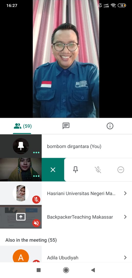 backpacker_tch's tweet photo. {BACKPACKER TEACHING MAKASSAR}

Sabtu, 13 Juni 2020
Alhamdulillah sudah terlaksana kegiatan Webinar dan Deklarasi Backpacker Teaching Makassar, dengan mengangkat tema
"Masa Depan Pendidikan di Era New Normal"
#backpackerteaching
#webinar #makassar https://t.co/QNOtT3wNkj