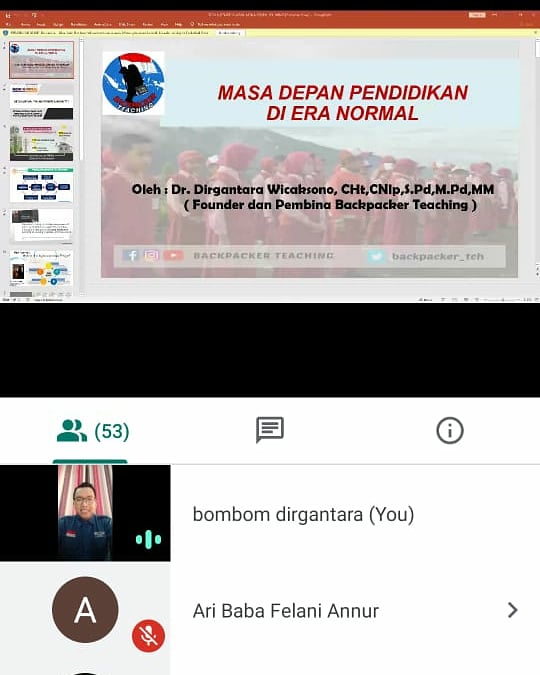 backpacker_tch's tweet photo. {BACKPACKER TEACHING MAKASSAR}

Sabtu, 13 Juni 2020
Alhamdulillah sudah terlaksana kegiatan Webinar dan Deklarasi Backpacker Teaching Makassar, dengan mengangkat tema
"Masa Depan Pendidikan di Era New Normal"
#backpackerteaching
#webinar #makassar https://t.co/QNOtT3wNkj