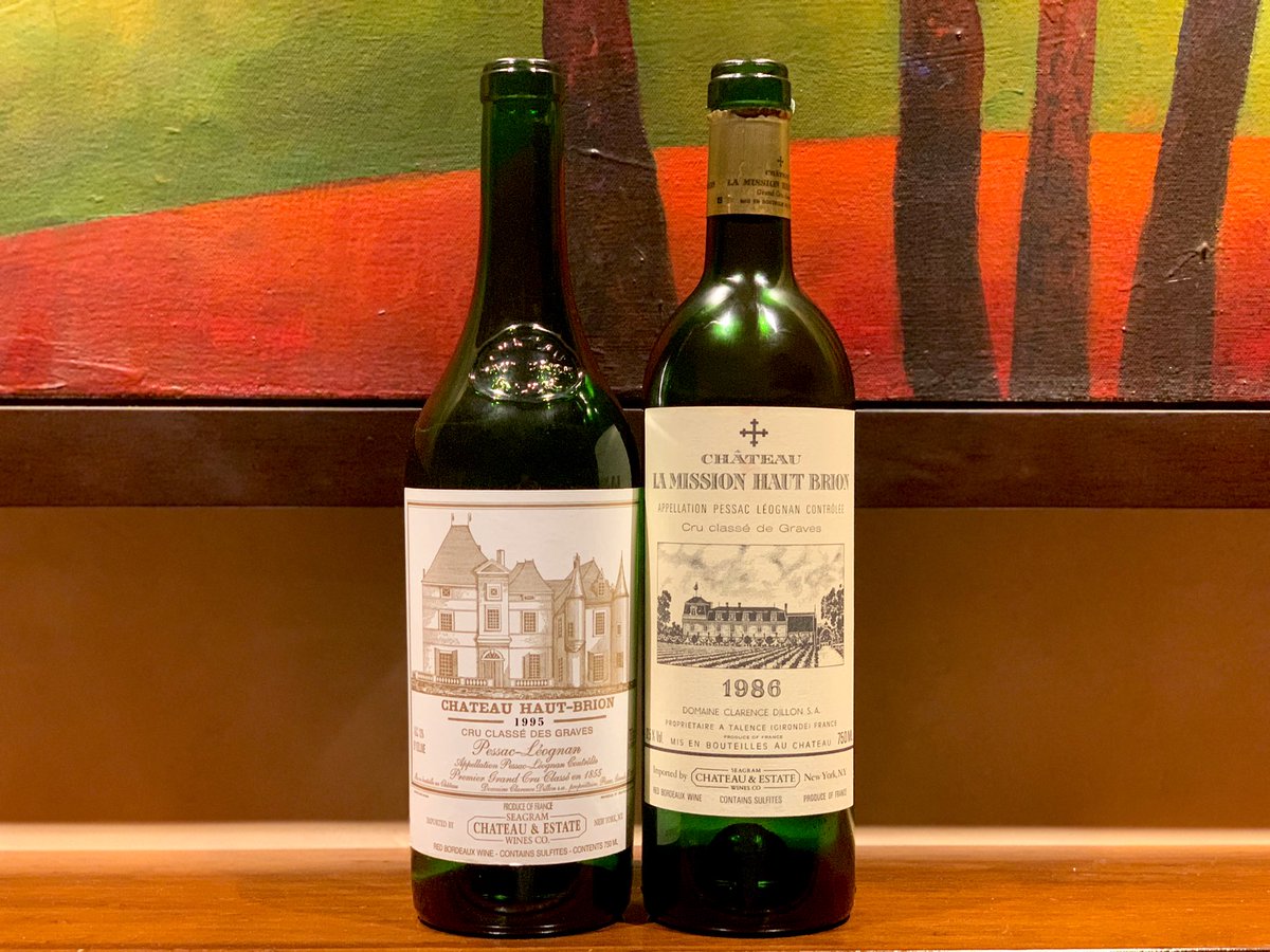 #Bordeaux throw down. 95 #HautBrion is channeling old school #NapaValley Ripe, herbal, spicy. Drink now or keep 20 years. 86 #LaMissionHautBrion is stunning. Complex, developed, fresh. Drink now, keep 10 years #wine #winetasting #sommelier #frenchwine