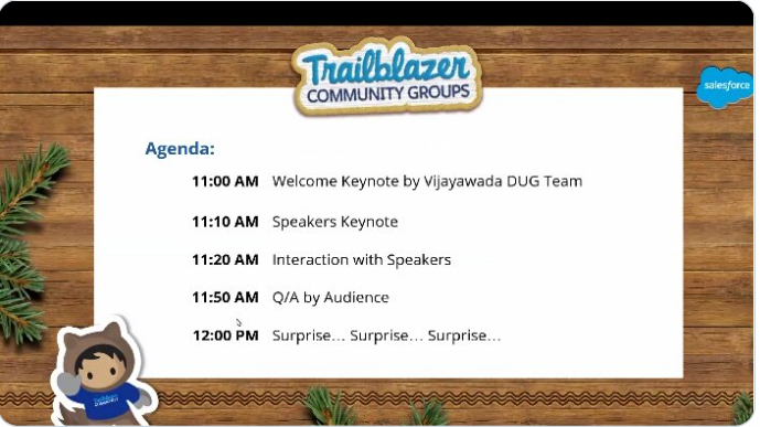 DullaLakshman's tweet photo. The Vijayawada DUG inaugural event with a unique speakers 
@atul31gupta 
@iKishorebt 
@RoshanKotla

Vijayawada DUG Leaders 
@sureshchundi 
@bunty_giri

#MeetTheLeaders 
@Vijayawada_SFDC https://t.co/av1LEWQm1n https://t.co/o8CIY9zp0Q
