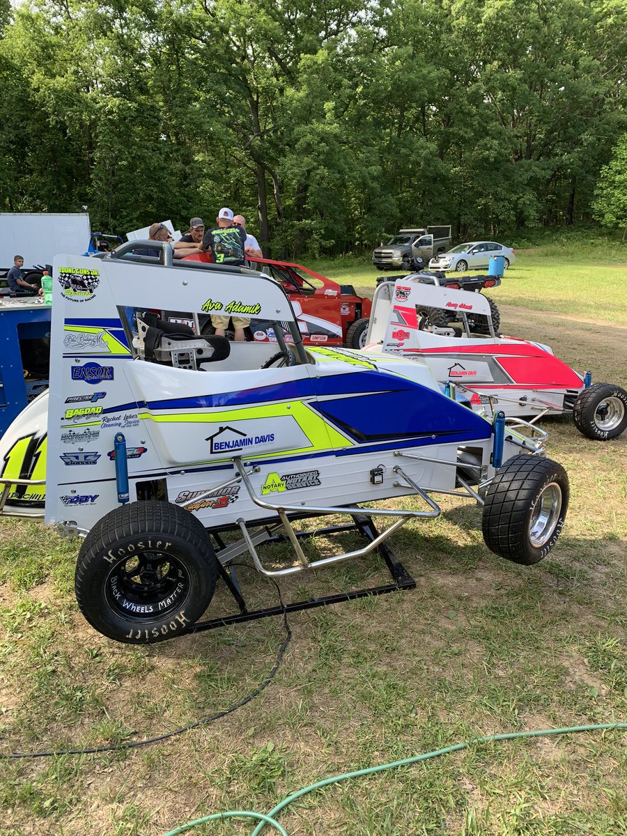 Both Macey Adamik and Ava Adamik won their feature events tonight here <a href="/HillBlanket/">Blanket Hill Speedway</a>!! 🏁
