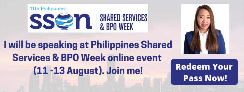Kristine Grace Y. Noceda, Head of Internal Audit Group, Solar Philippines will be speaking at the Philippines Shared Services &amp; BPO Week online event . Do catch her there! Register your free pass here. ow.ly/WGBx30qMa2L