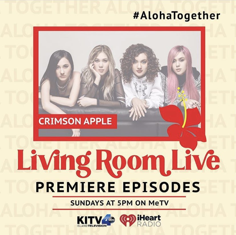 crimsonapple's tweet photo. Hawaii Apples! 🍎 Catch us on Living Room Live #AlohaTogether tomorrow night at 5pm on MeTV! ❤️ https://t.co/2BngCTpSSA