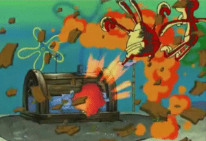 💫AstralWingz💫 on Twitter: "Remember when the Krusty Krab just fucking  explodes because of the explosive pie lol… "