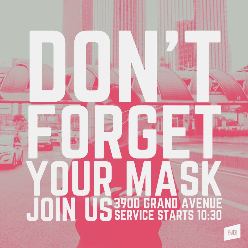 ReachUAFS's tweet photo. we would love for you to join us tomorrow morning! 10:30am + don’t forget your mask!! 😷🙌
 #Reach #ThisIsReach #EngageMoreThanEver #Connected #ReachUAFS #UAFSLions #UAFS #RiverValley #FortSmith #College #Sunday #Wednesday #Community #Together https://t.co/GFq3Peh5bz
