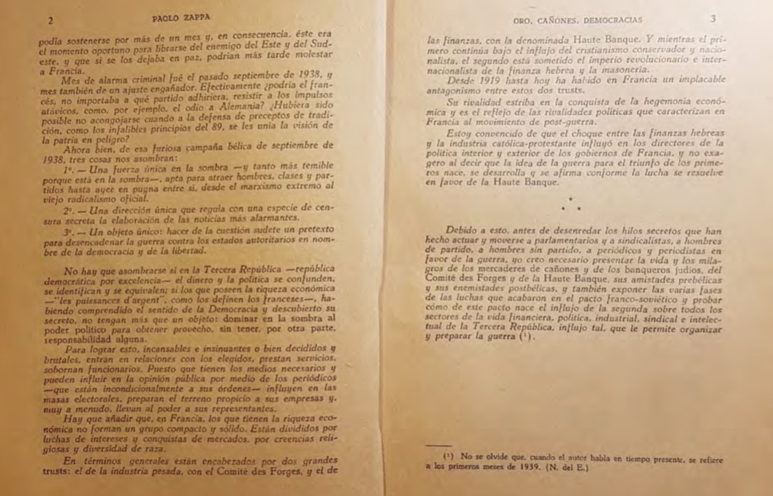 5- Ideal leerlo en computador , notebook,Laptop o pantallas más grandes. SIGOEl sucio dinero unidos con la sucia política como siempre de la mano.... Industria pesada a cargo del Comité des Forges, la finanza con la denominada Haute Banque manejada por hebreos y masones.
