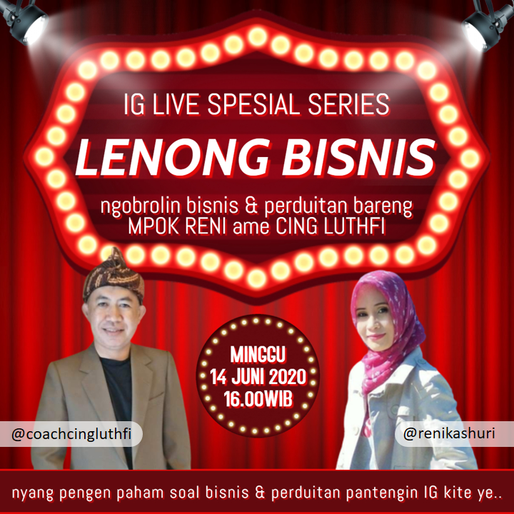 renikashuri's tweet photo. Ke Jakarte naek mobil pikep.. 
Bekelnye sate ame dondong manis..
Jangan lupe ente-ente pade dandan nyang cakep..
Jam 4 sore mantengin kite di acare #LenongBisnis..

@LuthfiMasud @nofiantoutomo @RullyBhaskara @rullymujahid @fvaniaz @CoachGetty https://t.co/L4OmGibWI4