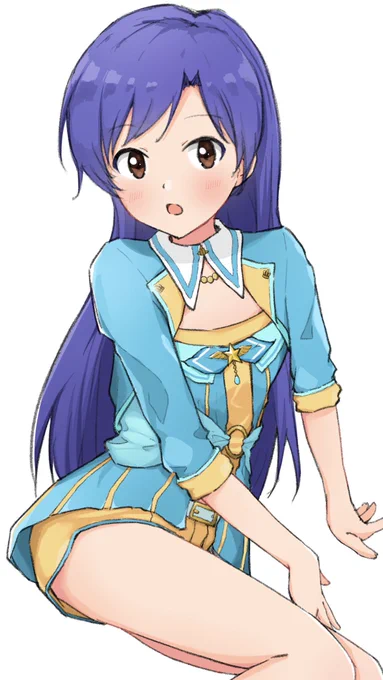 ドリームスカイ・アテンダント衣装の千早…めちゃくちゃ好きなんですよね…… #ミリシタ #如月千早 