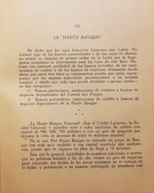 12- Bancos privados entre las mismas familias ...-Bancos particulares, instituciones de créditos y bancos de negocios del Comité des Forges.-Bancos particulares. instituciones de crédito y bancos de negocios dependientes de la Haute Banque.Entre estos dos ufff.....