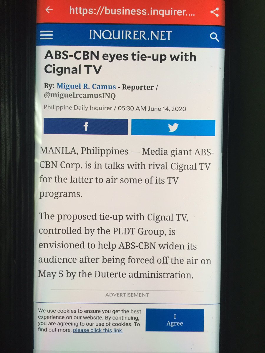 RelleveJennifer's tweet photo. Talaga lang inquirer,Duterte admin ang dahilan kya off d air ang ABS-CBN,hindi b ng-expire ang prangkisa mismo ng ABS-CBN? https://t.co/UPuEl6vB8c