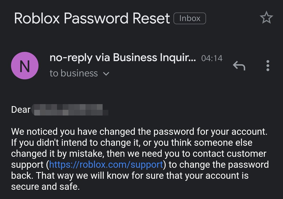 Josh Ling Adopt Me Studio On Twitter Someone Put Our Business Email As Their Roblox Account Email And Are Now Trying To Reset Their Password - roblox password reset email not sending