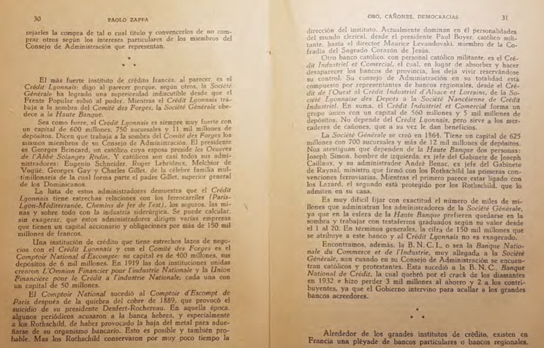 19-Organizaciones crediticias de católicos y protestantes en conjunto con judeos masónicos.