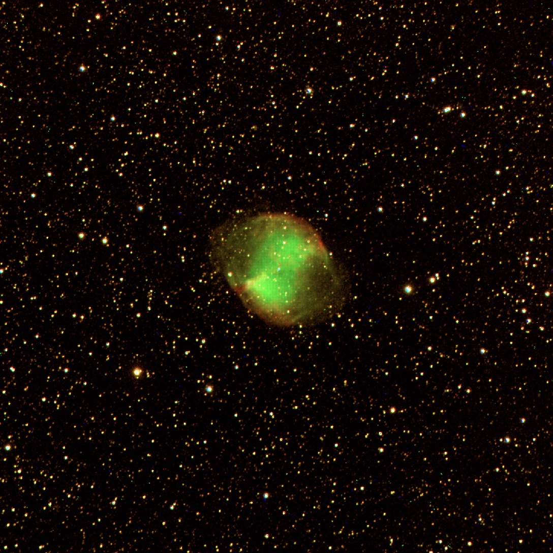 Messier 27, the Dumbbell Nebula, one of my favourite summertime planetary nebulae that I imaged using <a href="/OpenUniversity/">The Open University</a> ’s COAST telescope. @PirateOU #Astronomy