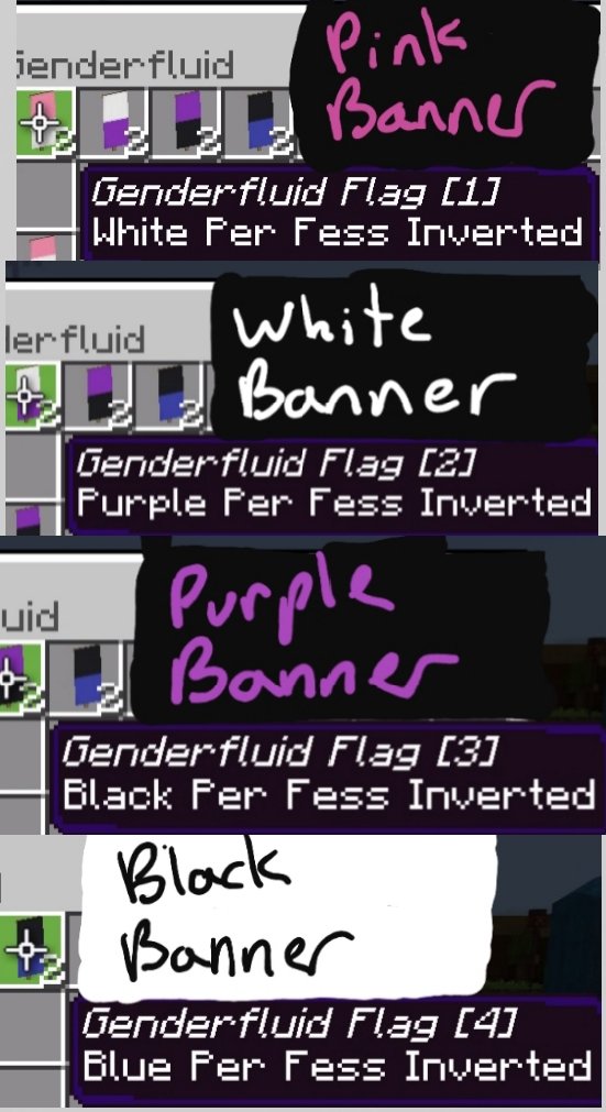 Minecraft Lgbt Banners Minecraft Lgbt Banners