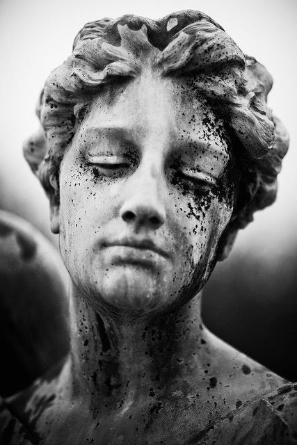 Josh as Bronze Angel (Memphis Elmwood Cemetery grave of Lt. Col. John Bayard Snowden)