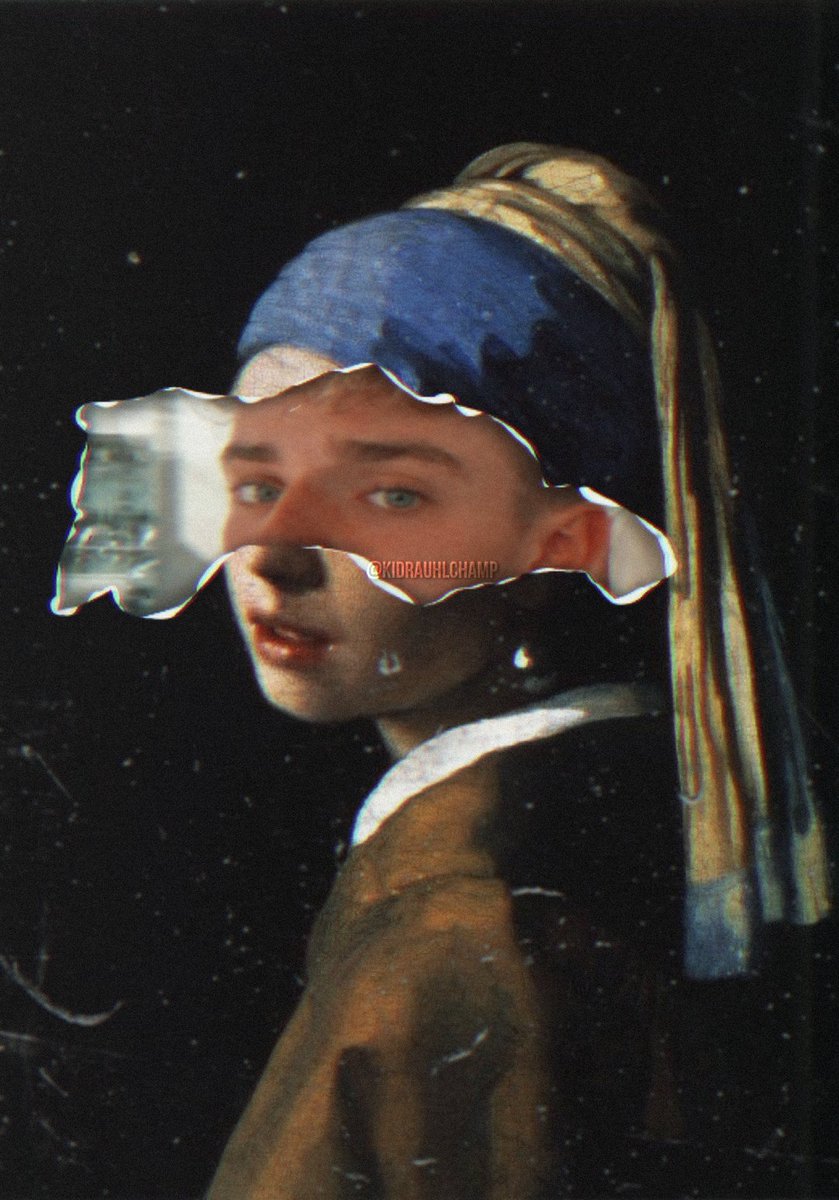 Josh as Meisje met de parel (Johannes Vermeer)
