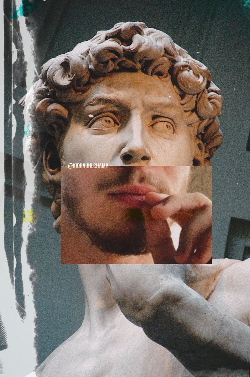 Josh as David (Michelangelo)