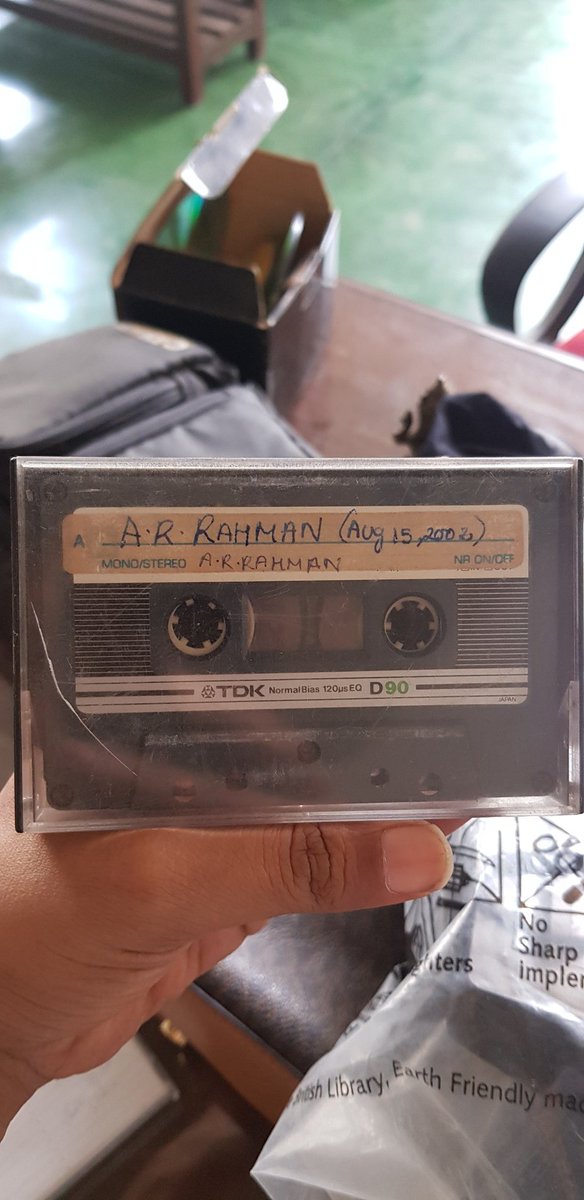 When concerts used to get aired on TV, I used to take the sound output and connect to the tape recorder so I can have a copy of the concert versions of his songs.
#preyoutubedays <a href="/arrahman/">A.R.Rahman</a> <a href="/ARRahmanFC24x7/">A R Rahman FC 24X7</a> #arrahmanfanforever