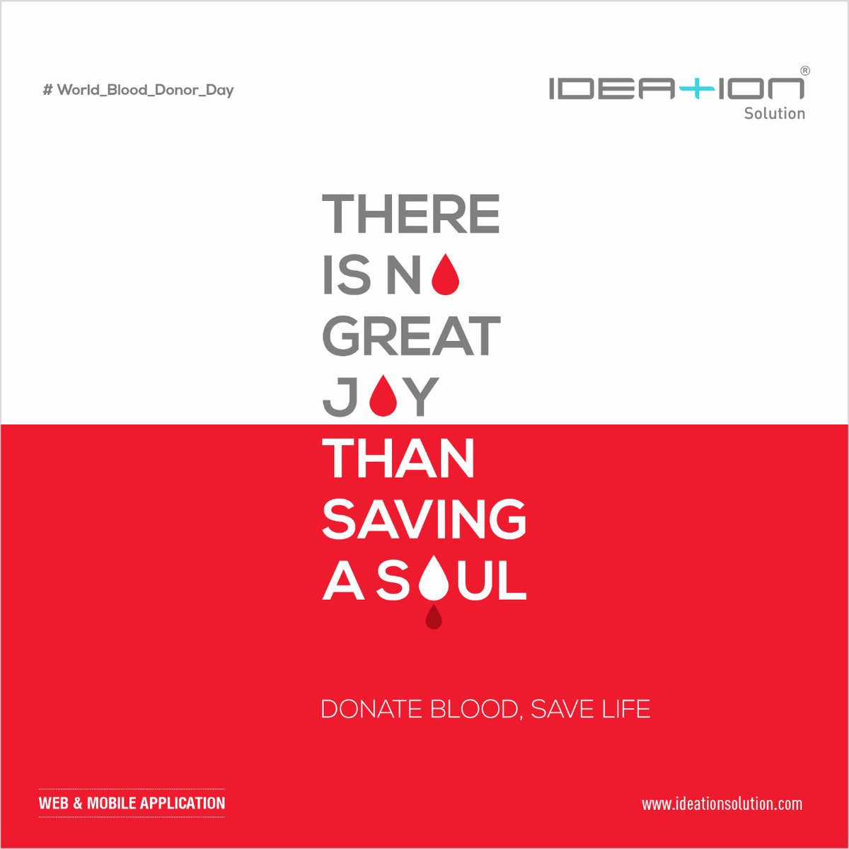 IdeationSoluti1's tweet photo. THERE IS NO GREAT JOY THAN SAVING ASAUL DONATE BLOOD , SAVE LIFE

#WorldBloodDonorDay 
#ideation #webdevelopment #webdesign #wordpress  #webdeveloper #website #css #php #design #javascript

FOR ANY IT SERVICES REACH US @
+91-9725050728
or Email on: info@ideationsolution.com https://t.co/OiuEdqHFmp