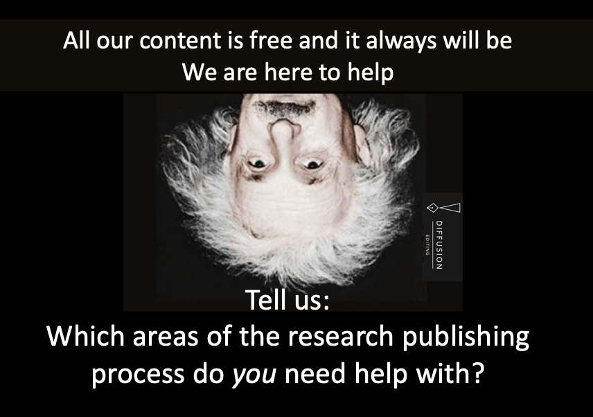 diffusionediti1's tweet photo. FREE content for #academic #writing, #publishing &amp; #impact 

⬇️⬇️ #Webinars #Onlineclass examples
https://t.co/zVRR8lCP0v
By academics. For academics

#AcademicChatter #AcademicTwitter #ECR #phdpain #scicomm #phdchat #academicpublishing #Past3amSquad #MedTwitter @FabAcademic https://t.co/bRY6jbQvti