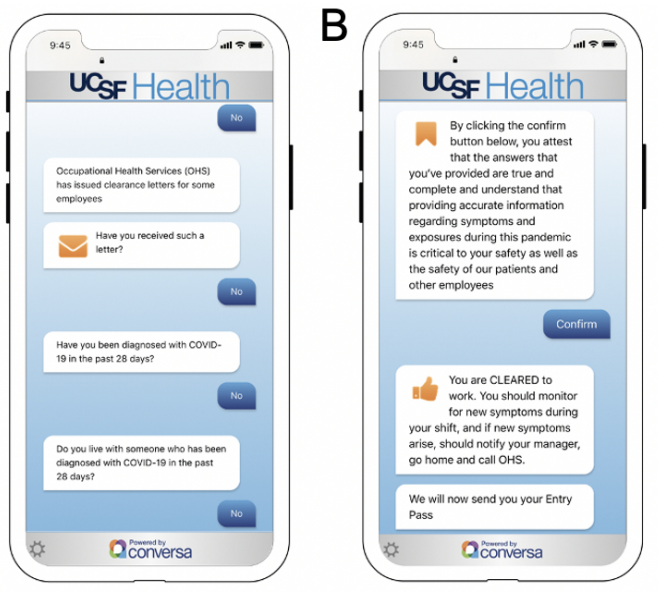 Daily screening of healthcare workers will be key to preventing COVID-19 outbreaks. Our @UCSF strategy just published in @AMIAinformatics: academic.oup.com/jamia/advance-… @AaronNeinstein @anobelodisho @UCSFCDHI @conversahealth