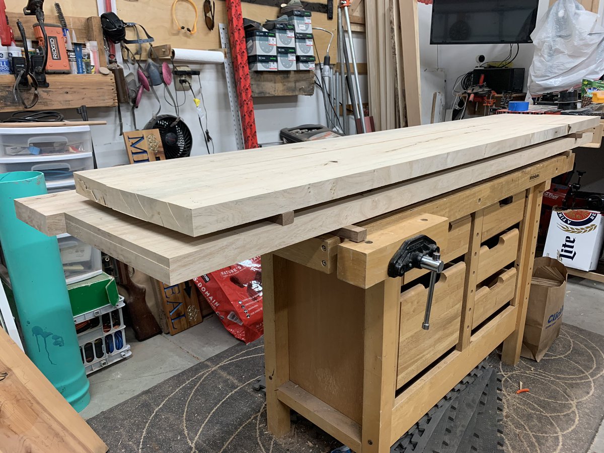 The ash top is partially glued up but I’m out of dominos for now. I’ll buy or make some more tomorrow and see if I can get this top together this weekend.
#ash #wood #slabs #computerdesk #woodworking #besseyclamps #jetclamps #glued #custom #urbanlumber #sawyer #monolocoworkshop