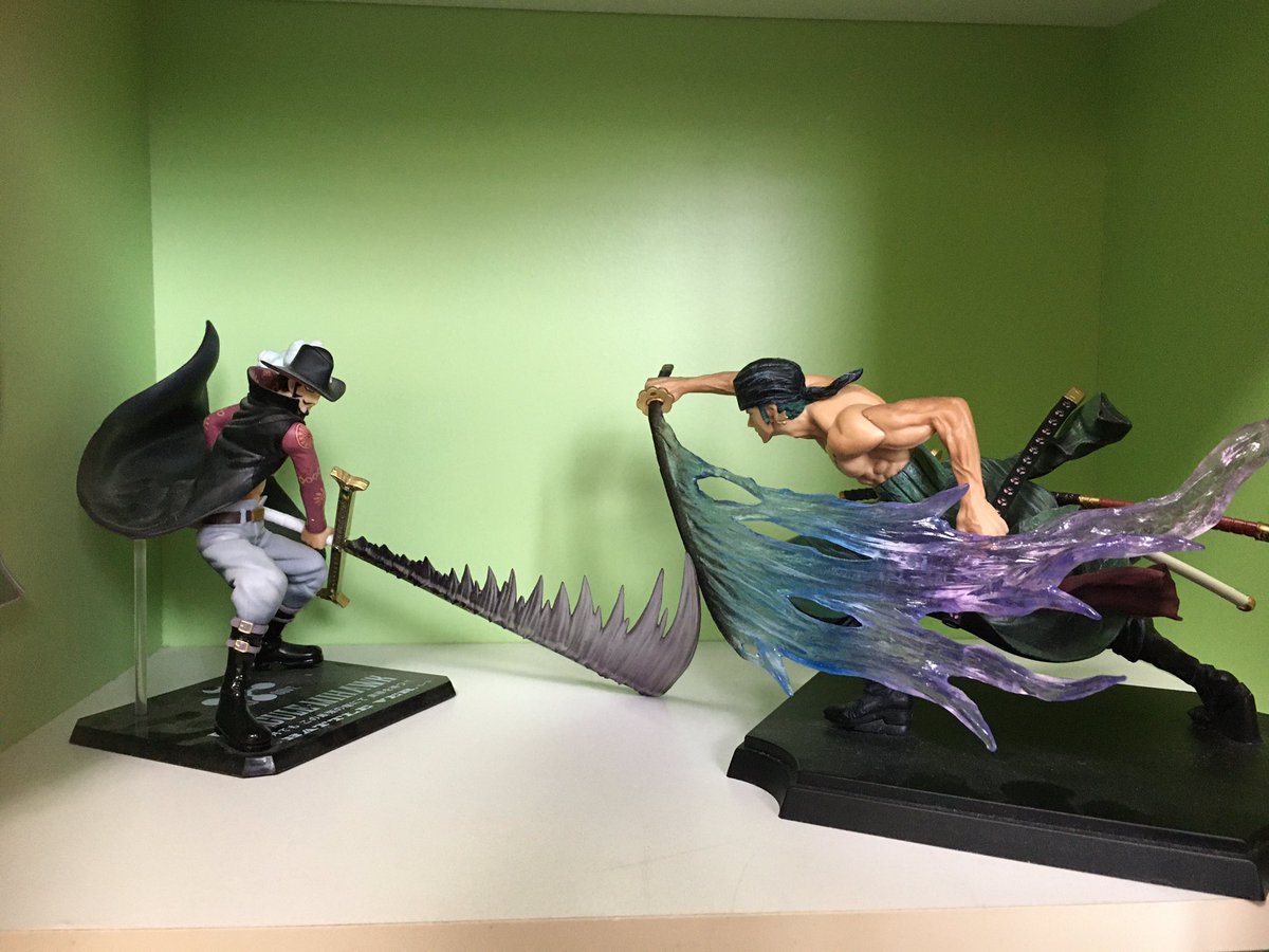 轟圭一郎 ゾロｖｓミホーク こんな再現してみたかった いつか ミホークを超えてください ワンピースフィギュアを投稿しよう