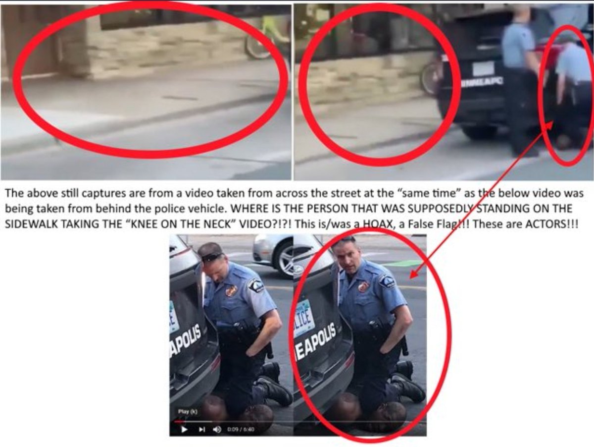 Another couple pictures shot from across the street, where are all the people that were there filming and hollering at the cops? #TheGreatAwakening  #GeorgeFloydExposed
