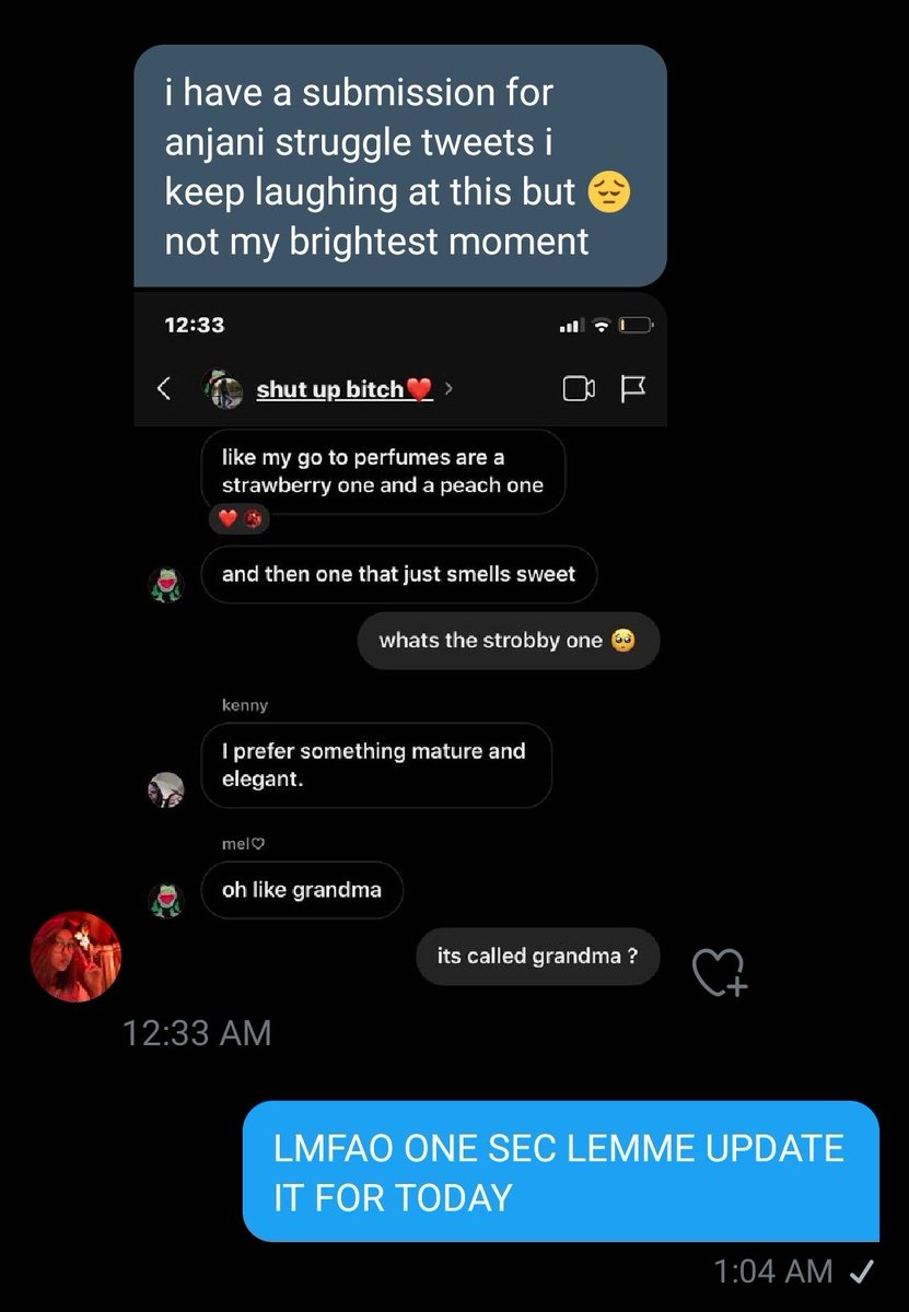 Next submission in the subcategory "Anjani struggle tweets" is Jani herself  ft. Me finally figuring out I can go darkmode on Instagram