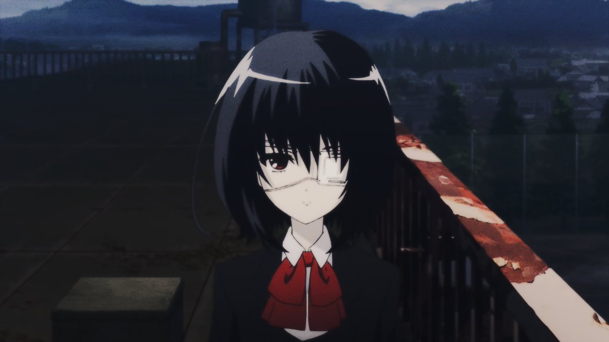 #77 Another.-Best Girl: Mei Misaki. I like her design, she can be pretty cute but it's not like she has a lot of competition in this anime XDI liked the premise of this series a lot. It's not perfect but it was very fun and had a satisfactory ending as well.