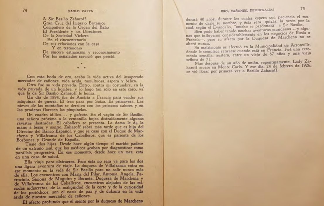 41-Zaharoff en esta historia fue el más respetuoso y caballero de esa década de los 20´s 1920 1926.